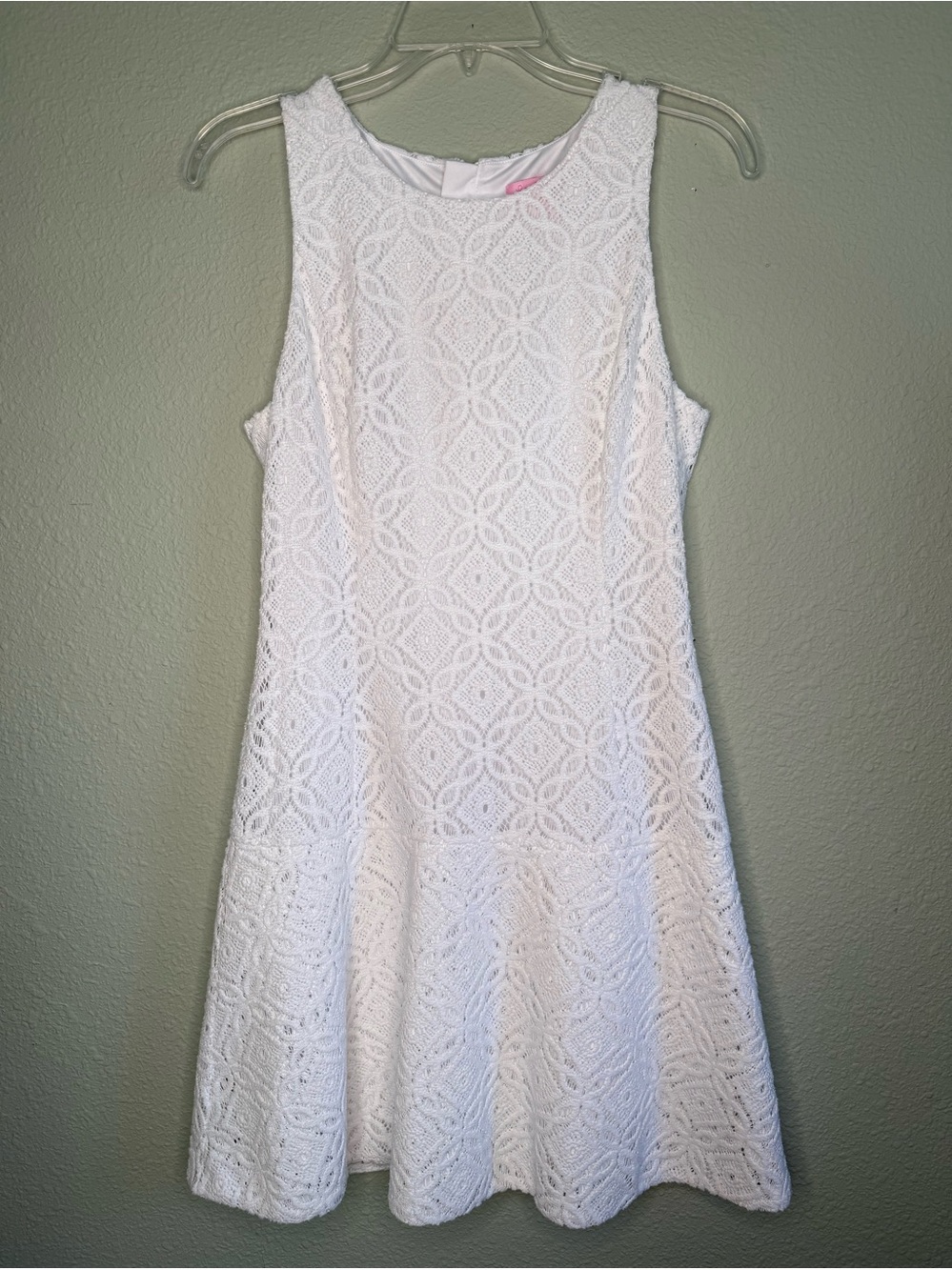 Lilly Pulitzer White Sleeveless Lace Dress